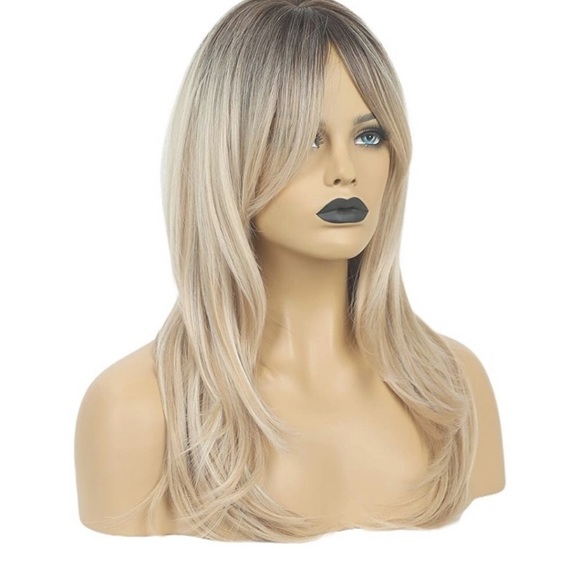 ?️ Dark Roots Layered Synthetic Hair Wigs  main image 5